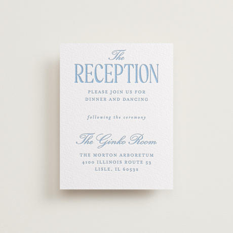 Letterpress Reception Cards