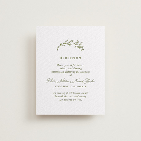 Letterpress Reception Cards