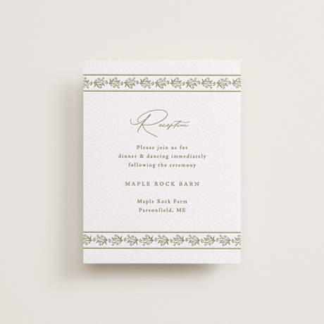 Letterpress Reception Cards