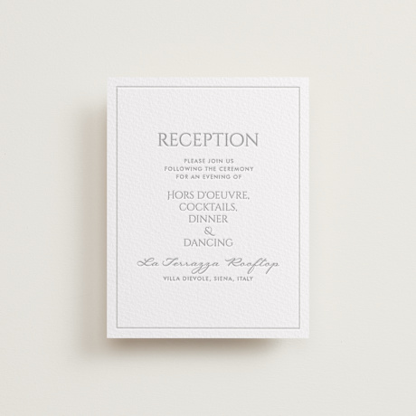Letterpress Reception Cards
