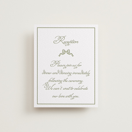 Letterpress Reception Cards