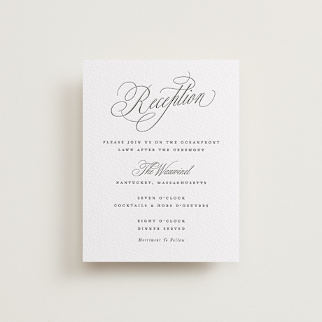 Letterpress Reception Cards