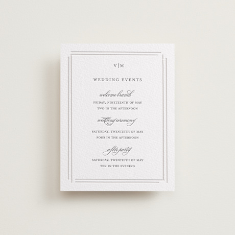 Letterpress Reception Cards