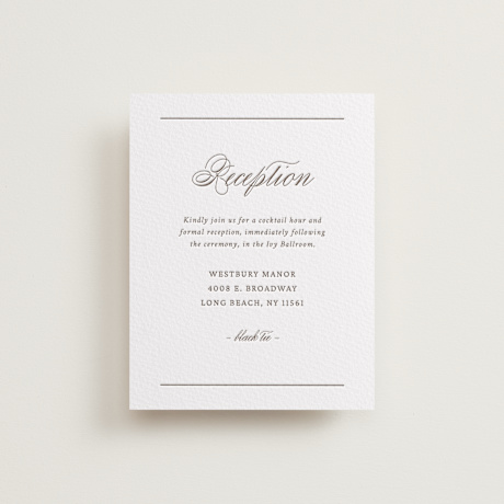 Letterpress Reception Cards