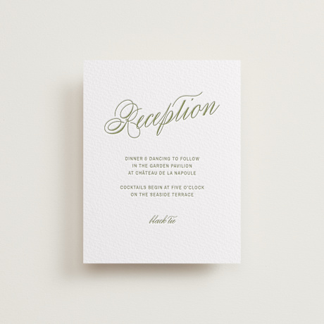 Letterpress Reception Cards