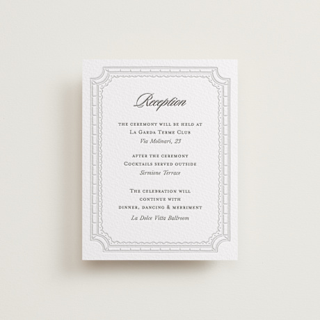 Letterpress Reception Cards