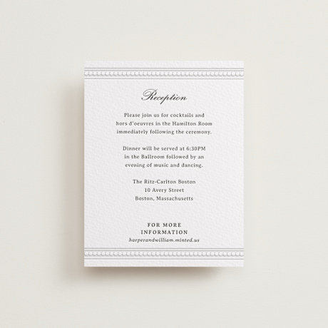 Letterpress Reception Cards