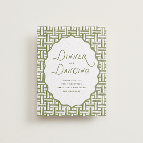 Letterpress Reception Cards