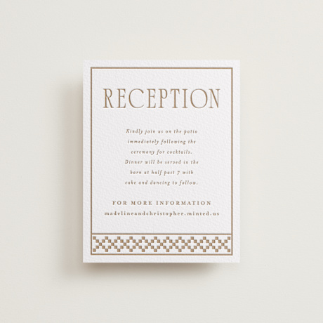 Letterpress Reception Cards