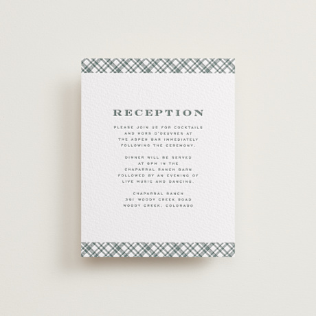 Letterpress Reception Cards