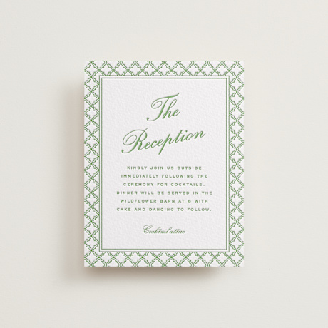 Letterpress Reception Cards