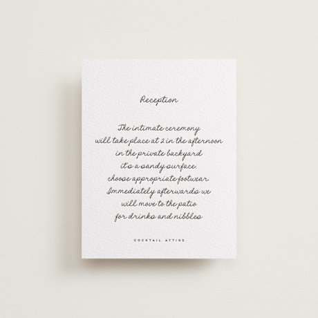 Letterpress Reception Cards