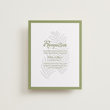 Letterpress Reception Cards