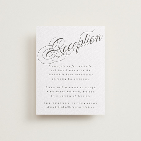 Letterpress Reception Cards