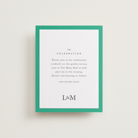 Letterpress Reception Cards
