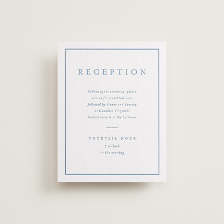 Letterpress Reception Cards