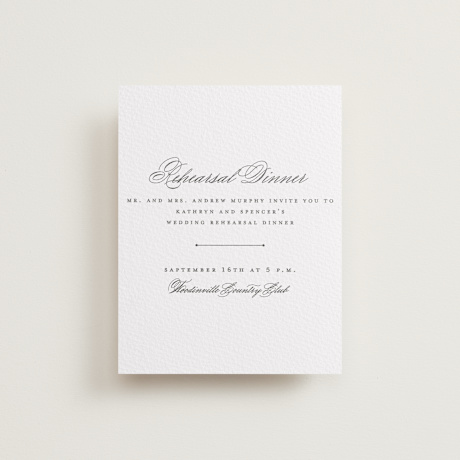 Letterpress Rehearsal Dinner Cards