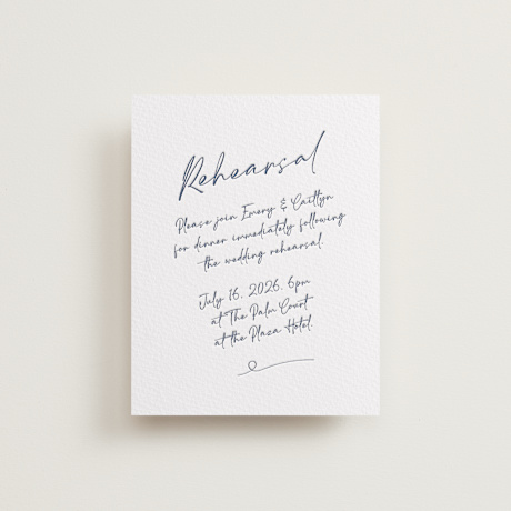 Letterpress Rehearsal Dinner Cards