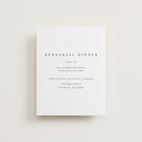Letterpress Rehearsal Dinner Cards
