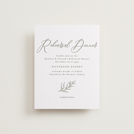 Letterpress Rehearsal Dinner Cards