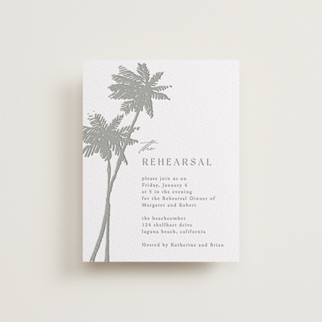 Letterpress Rehearsal Dinner Cards