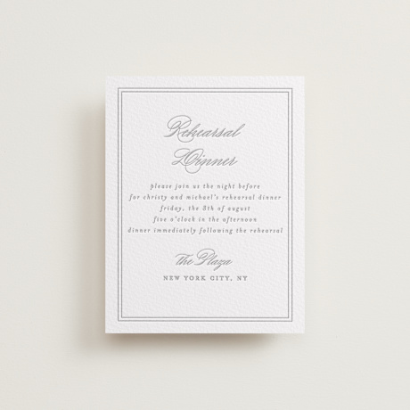 Letterpress Rehearsal Dinner Cards