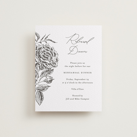 Letterpress Rehearsal Dinner Cards