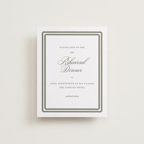 Letterpress Rehearsal Dinner Cards