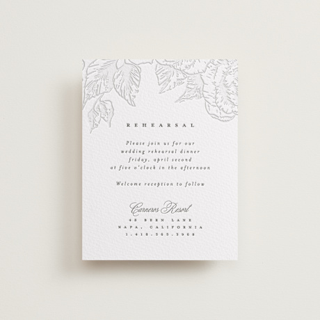 Letterpress Rehearsal Dinner Cards