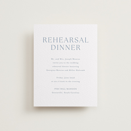 Letterpress Rehearsal Dinner Cards