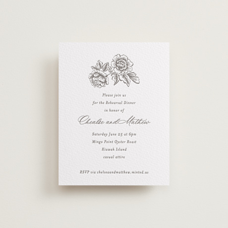 Letterpress Rehearsal Dinner Cards