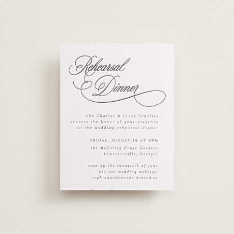 Letterpress Rehearsal Dinner Cards