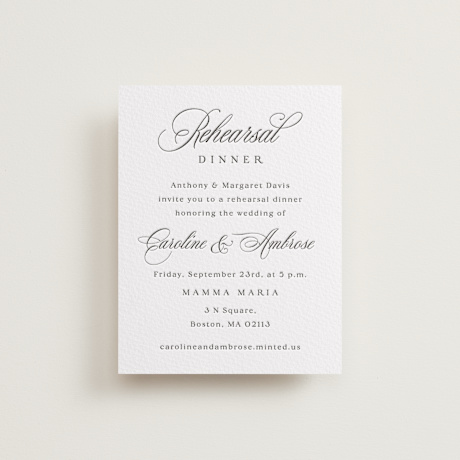 Letterpress Rehearsal Dinner Cards