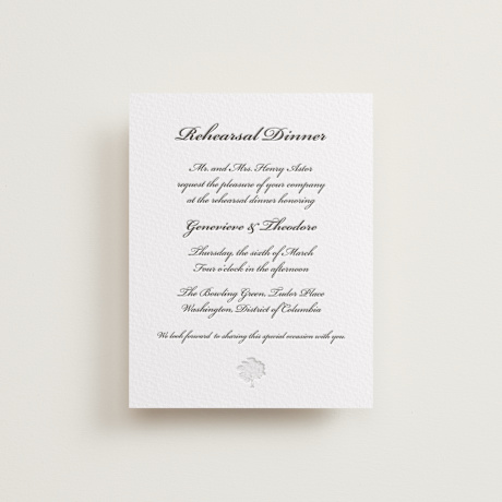 Letterpress Rehearsal Dinner Cards