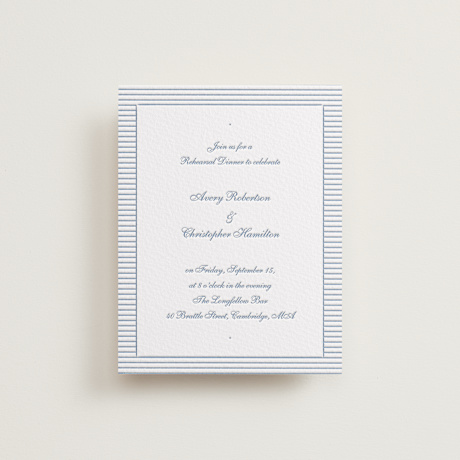 Letterpress Rehearsal Dinner Cards