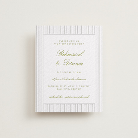 Letterpress Rehearsal Dinner Cards