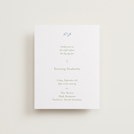 Letterpress Rehearsal Dinner Cards