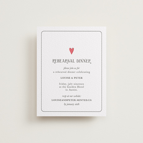Letterpress Rehearsal Dinner Cards