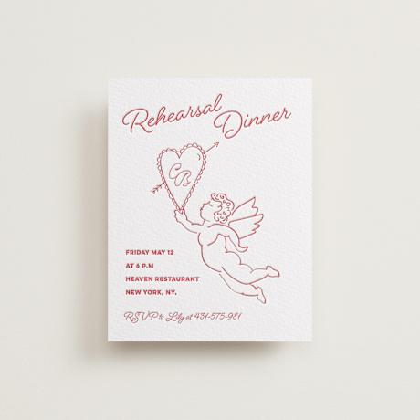 Letterpress Rehearsal Dinner Cards