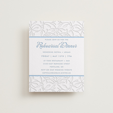 Letterpress Rehearsal Dinner Cards