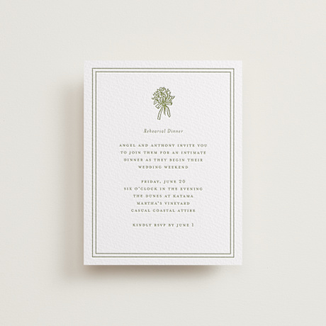 Letterpress Rehearsal Dinner Cards