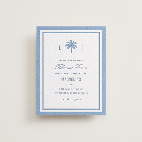 Letterpress Rehearsal Dinner Cards
