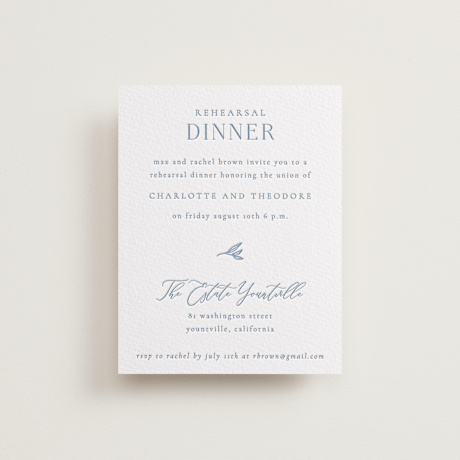 Letterpress Rehearsal Dinner Cards