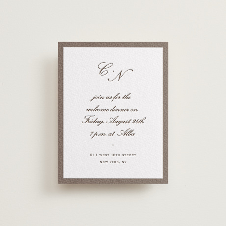 Letterpress Rehearsal Dinner Cards