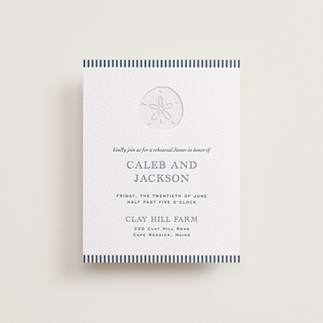 Letterpress Rehearsal Dinner Cards