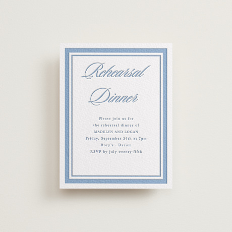Letterpress Rehearsal Dinner Cards