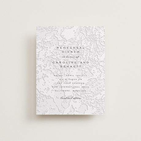 Letterpress Rehearsal Dinner Cards