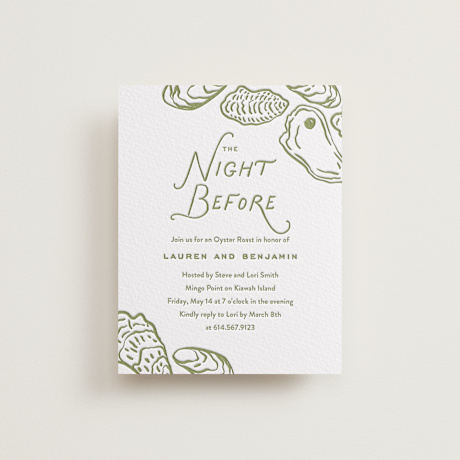 Letterpress Rehearsal Dinner Cards