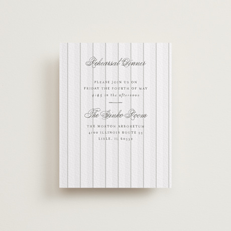 Letterpress Rehearsal Dinner Cards