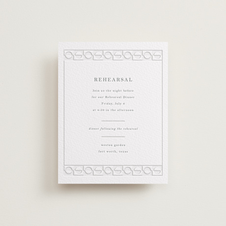Letterpress Rehearsal Dinner Cards